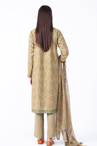 3 Piece Lawn Karandi Suit