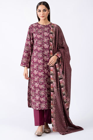 3 Piece Khaddar Suit