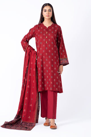 3 Piece Khaddar Suit