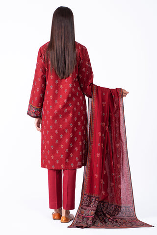 3 Piece Khaddar Suit