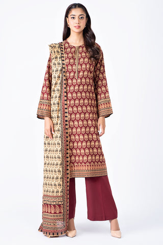 3 Piece Khaddar Suit