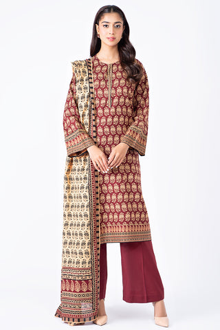 3 Piece Khaddar Suit