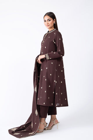 3 Piece Slub Khaddar Suit