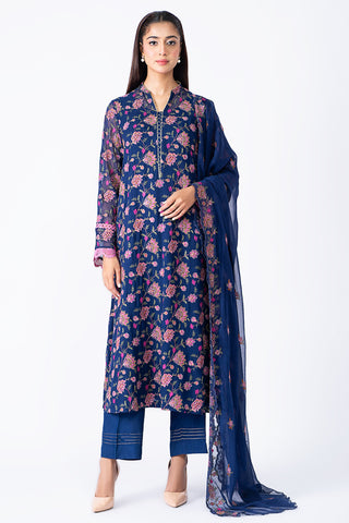 2 Piece Pk Chiffon Shirt & Dupatta