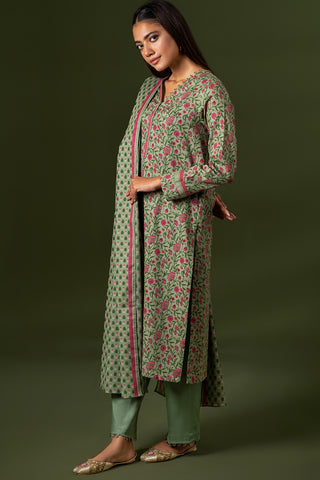 3 Piece Khaddar Suit