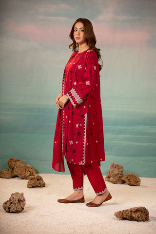 3 Piece Cotton Lawn Suit