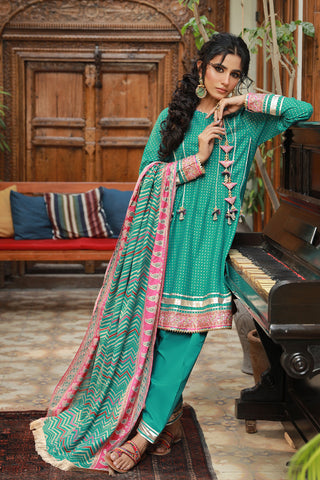 3 Piece Cotton Lawn Suit