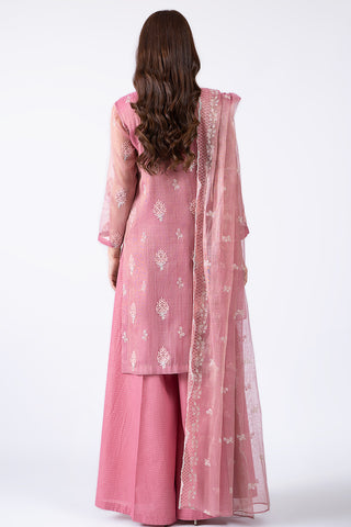 3 Piece Zari Net Suit