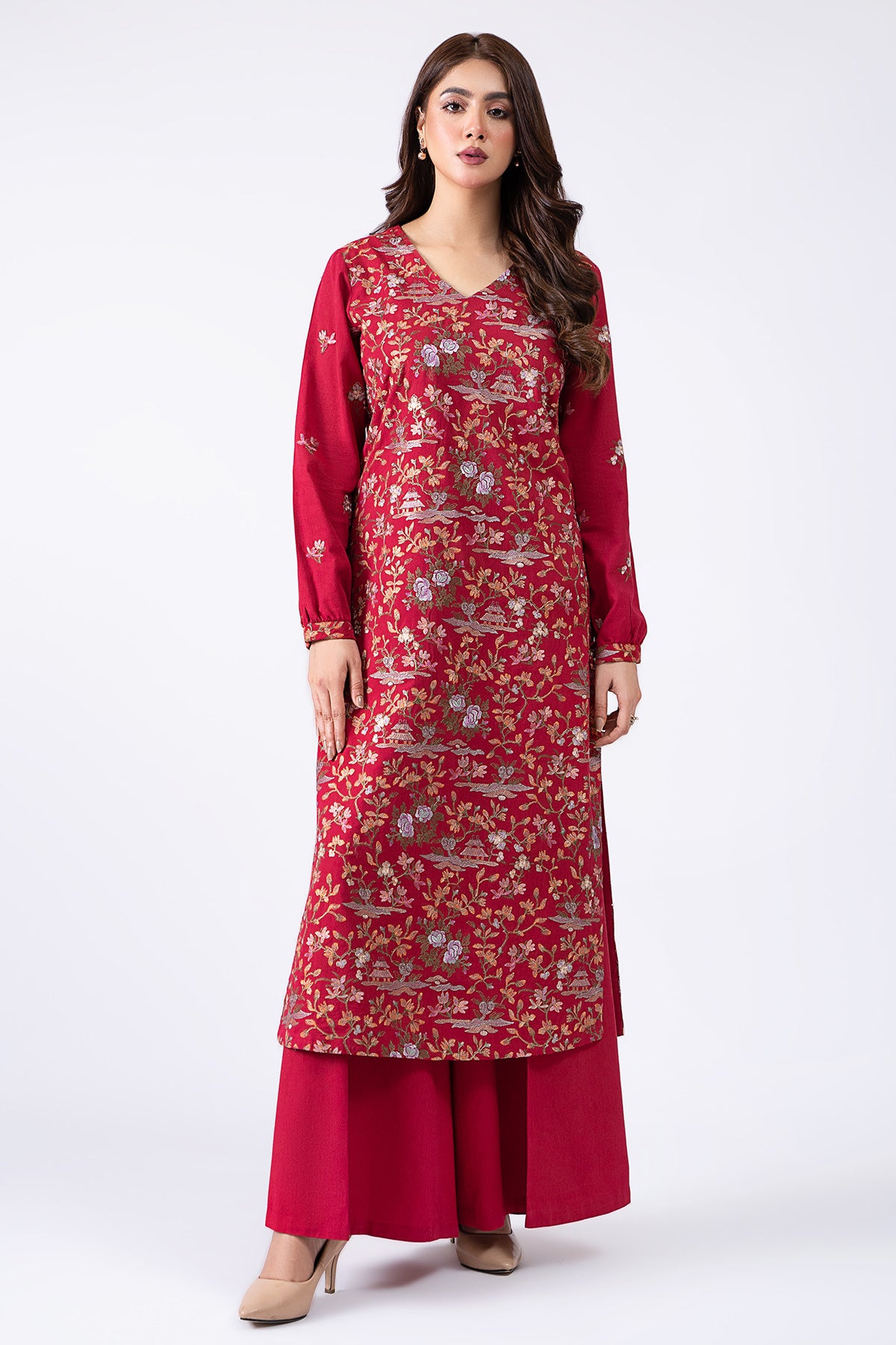 2 Piece Viscose Karandi Shirt & Shalwar