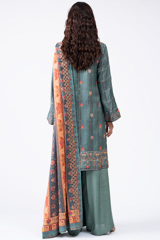 3 Piece Pk Raw Silk Suit