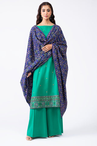 3 Piece Viscose Karandi Suit