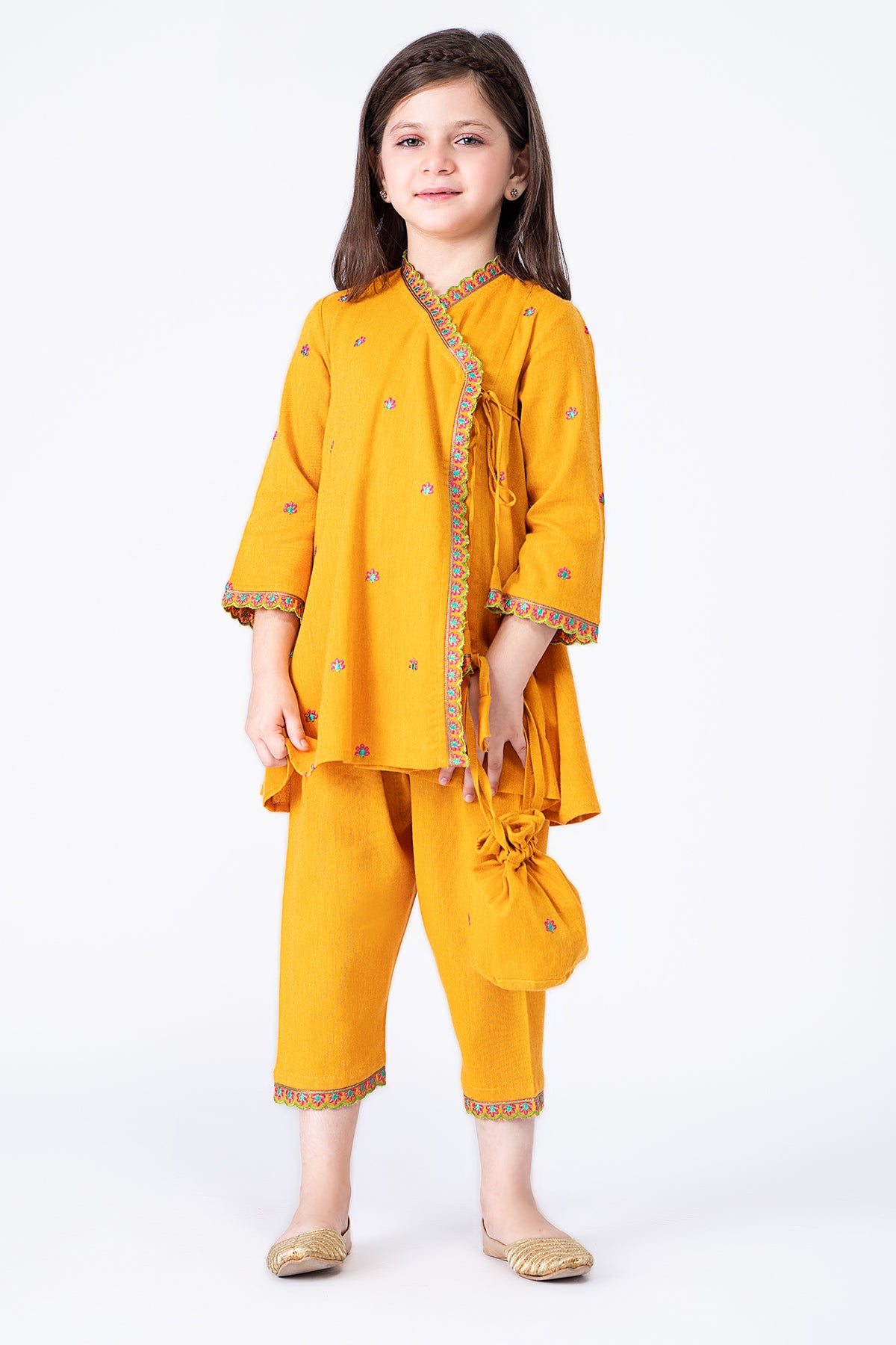 2 Piece Cotton Karandi Shirt & Shalwar