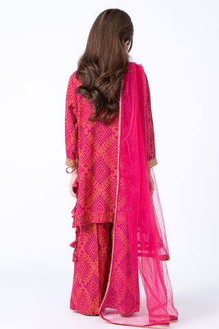 3 Piece Pk Raw Silk Suit