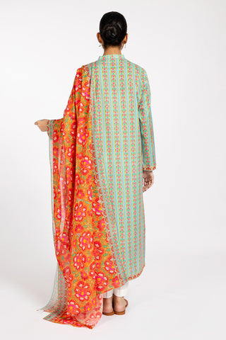 2 Piece Cotton Lawn Shirt & Dupatta