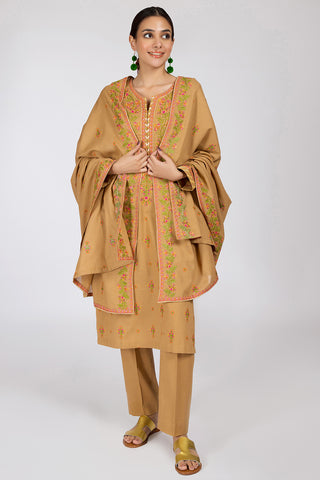 3 Piece Khaddar Suit