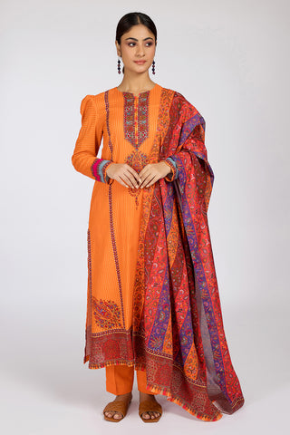 3 Piece Khaddar Suit