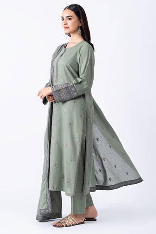 3 Piece Khaddar Suit