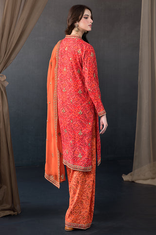 3 Piece Pk Raw Silk Suit